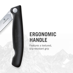 Swiss made stainless steel paring knife with scales Victorinox