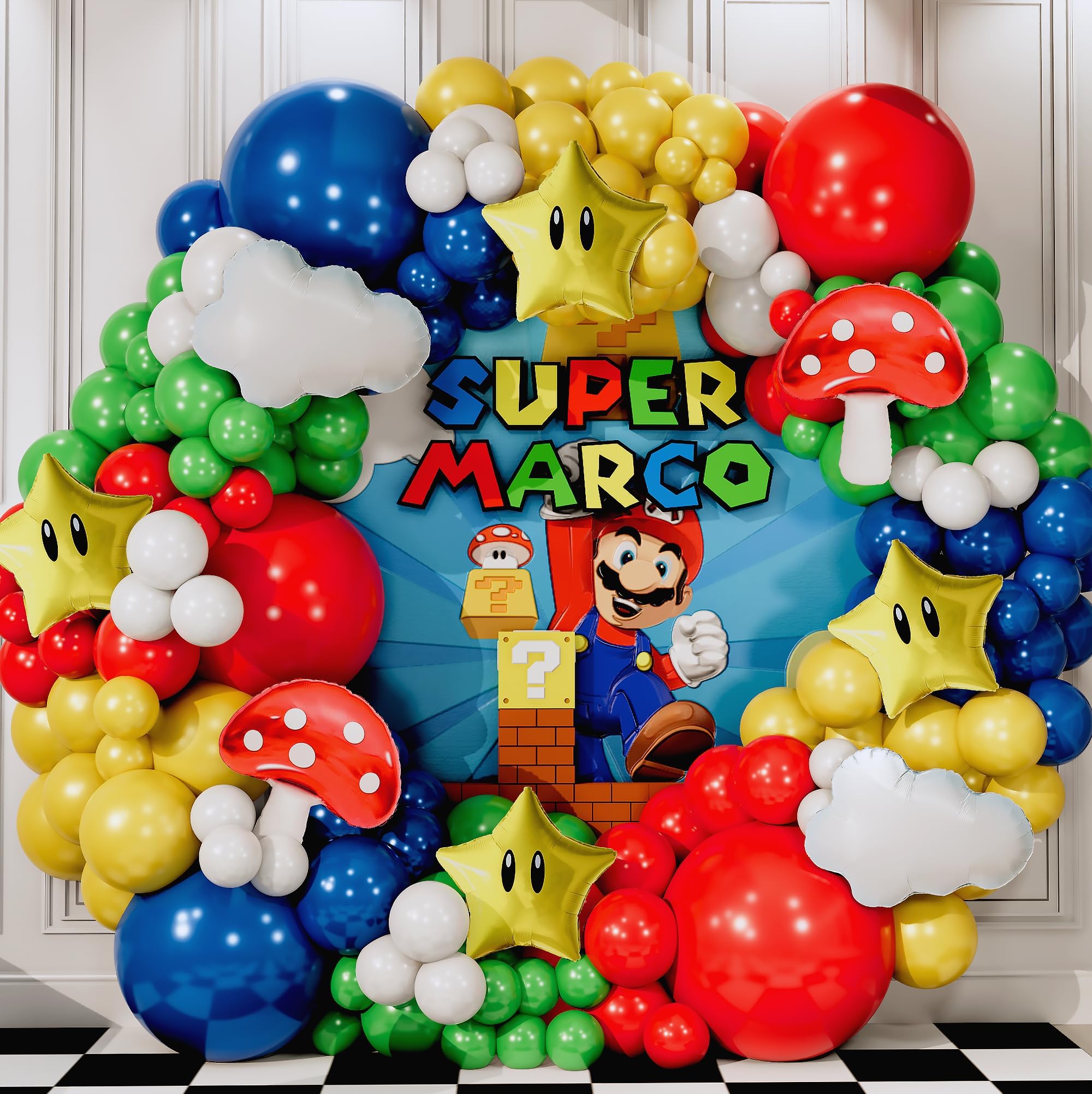 Video game birthday decorations balloon kit example