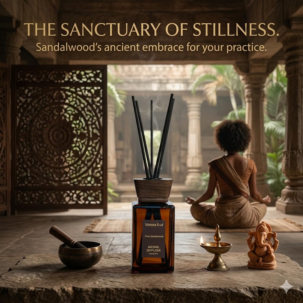 Vietora Eud Sandalwood Reed Diffuser 5.2 fl oz container