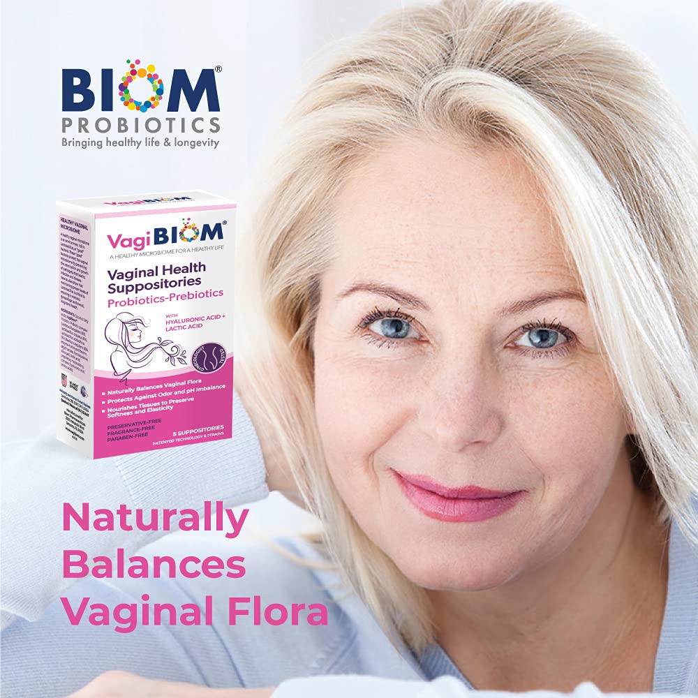 VagiBiom Lactobacillus Suppository packaging back