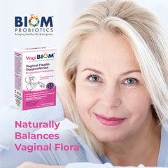 VagiBiom Lactobacillus Suppository packaging back