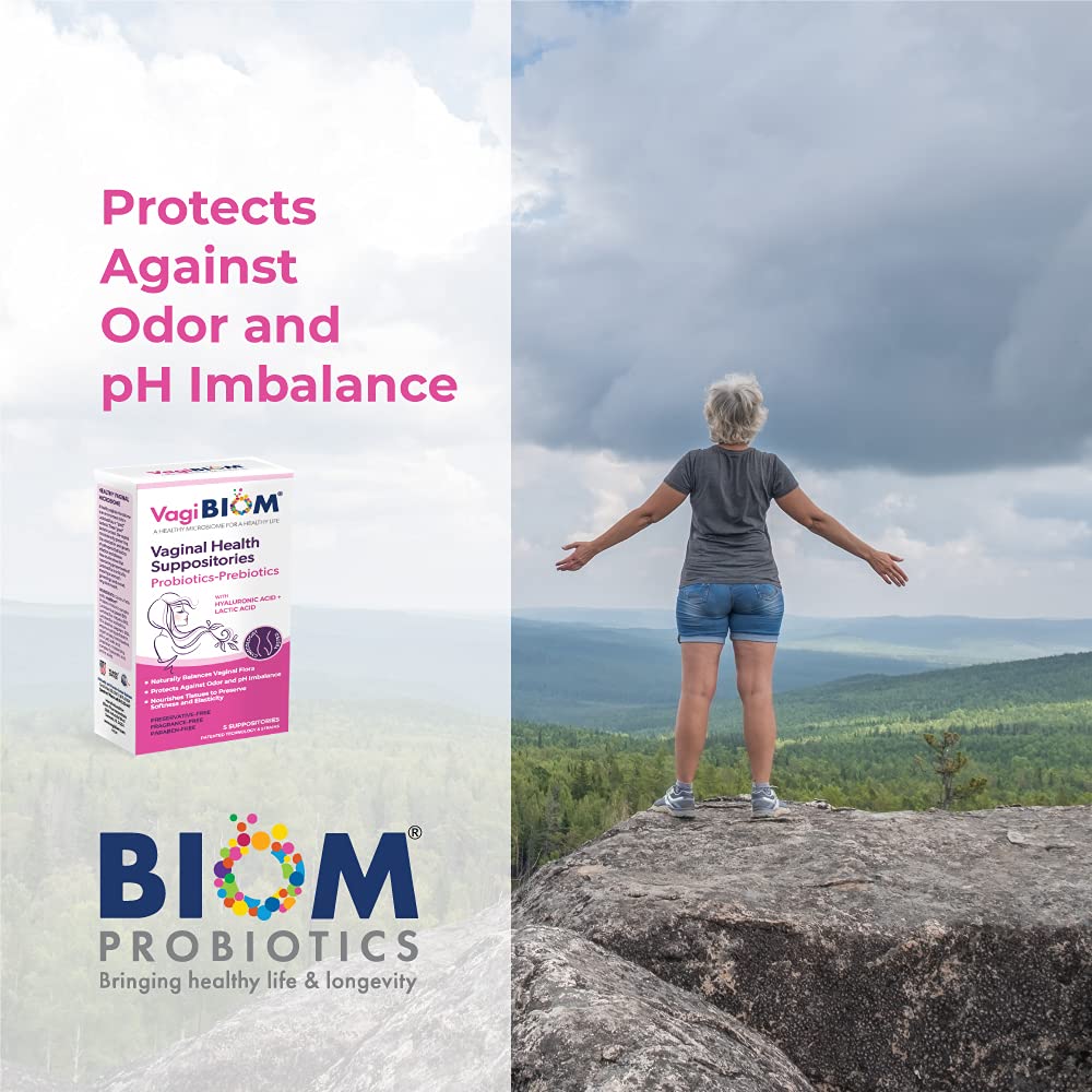 VagiBiom Lactobacillus Suppository daily use concept
