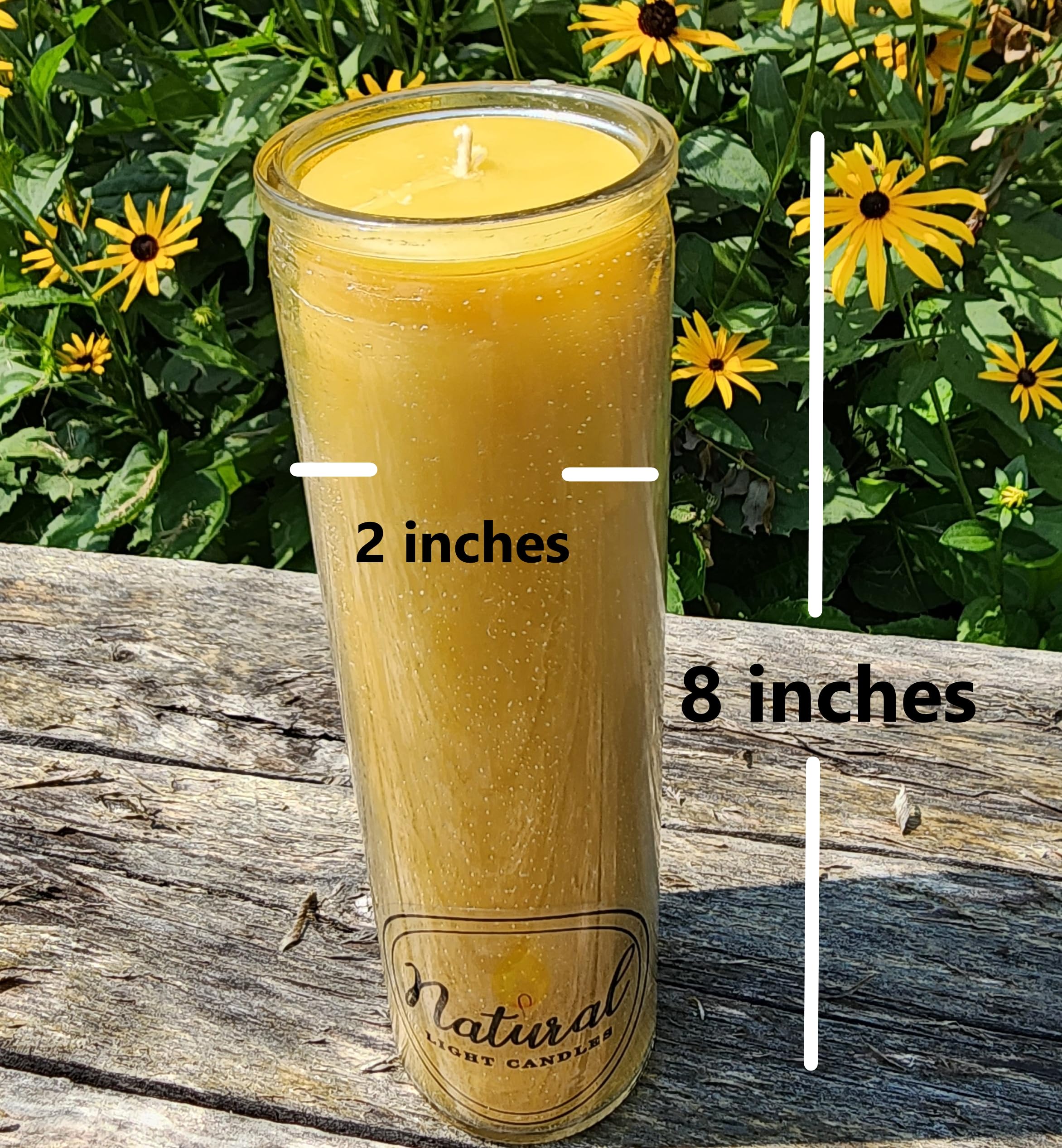 vigil yartzeit candle glass pillar