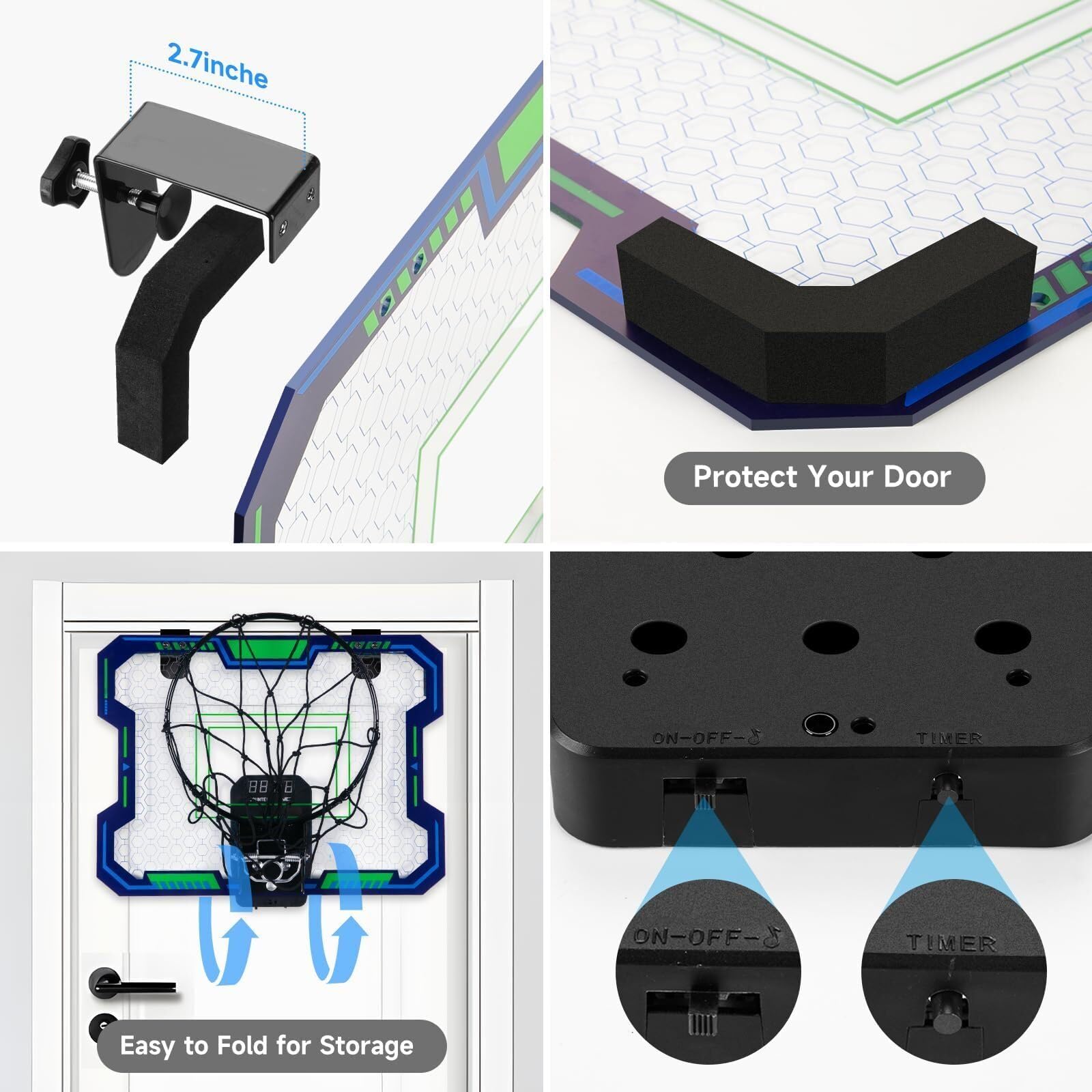 Easy installation on most doors with included tools
