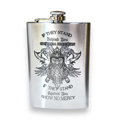 Viking No Mercy Flask 8oz stainless steel