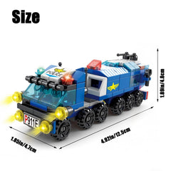 Vilbocr moving wheels police car playset suitable for kids