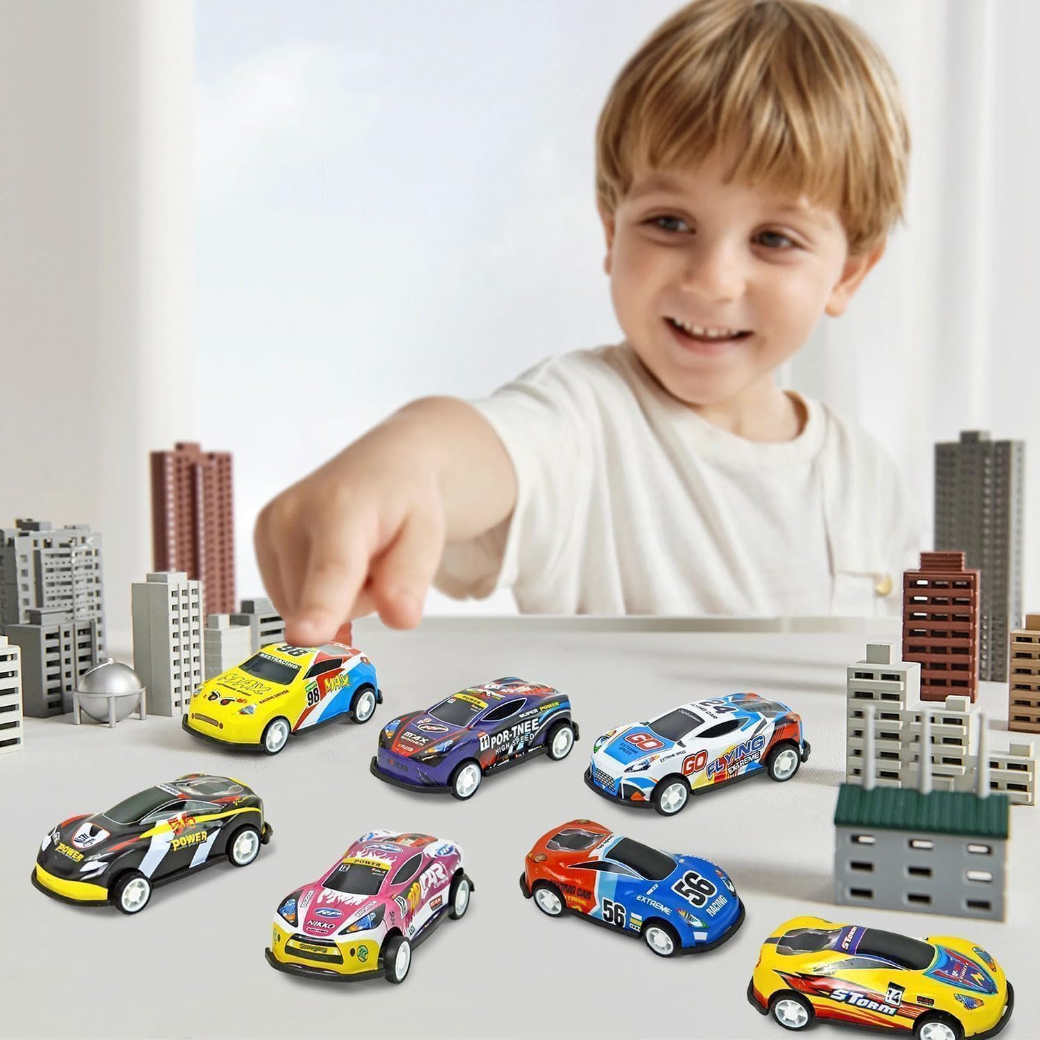 Durable toy cars designed for classroom rewards