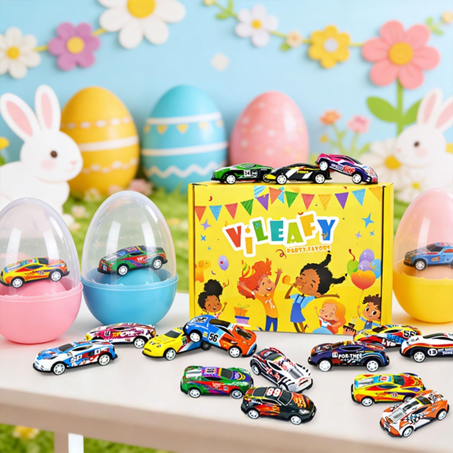 Kids party favors race cars for boys and girls