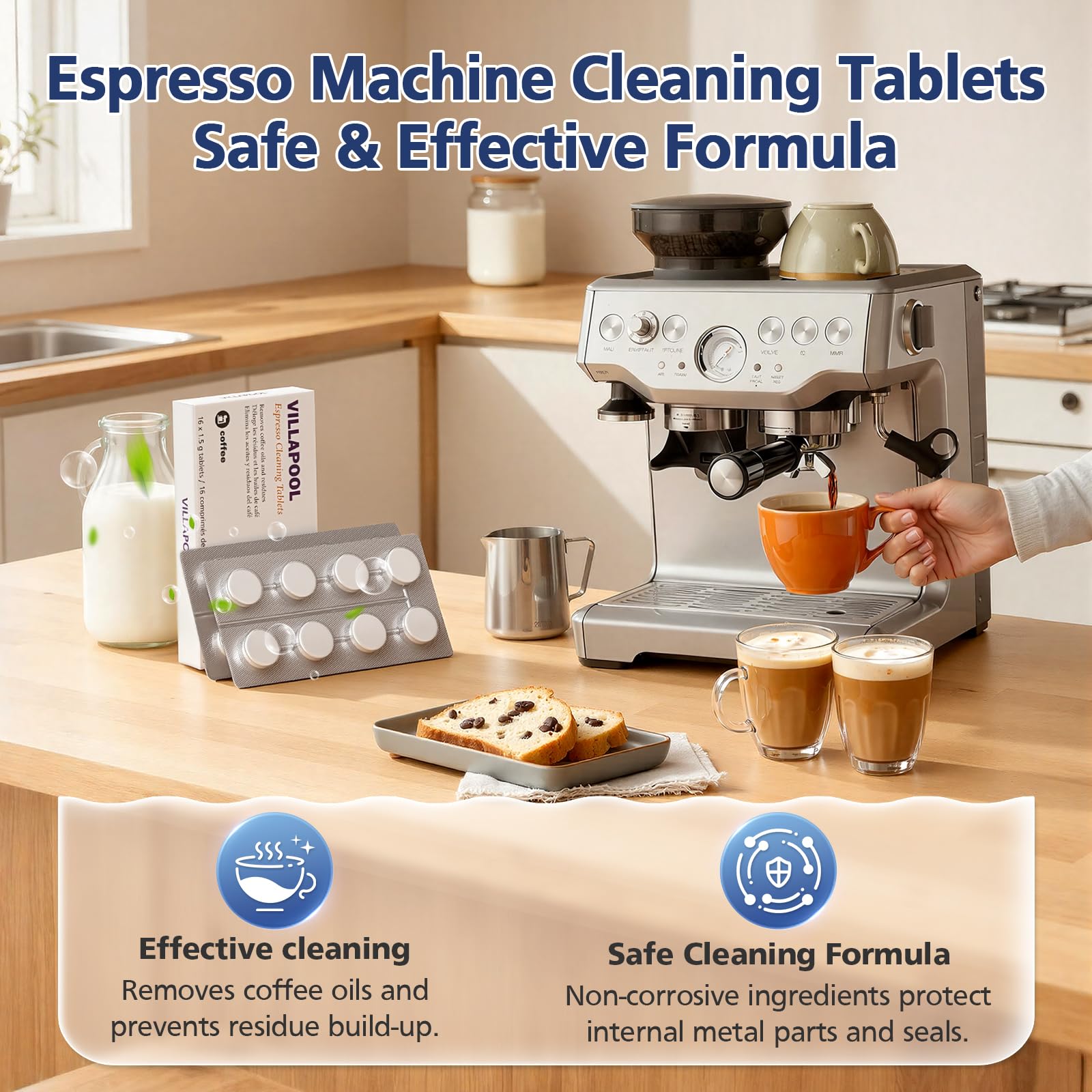 Breville compatible cleaning tablets by VILLAPOOL