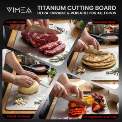 VIMEA titanium cutting board 13.4x9 close-up