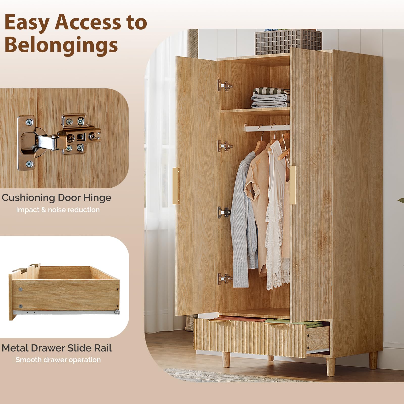 VINGLI wardrobe veneer surface water-proof finish