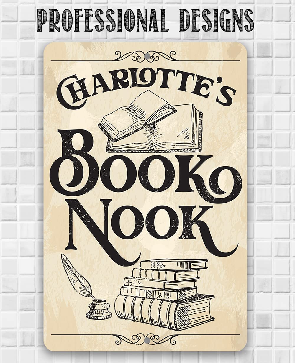 vintage book lovers bookish sign