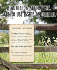 vintage book page print sign