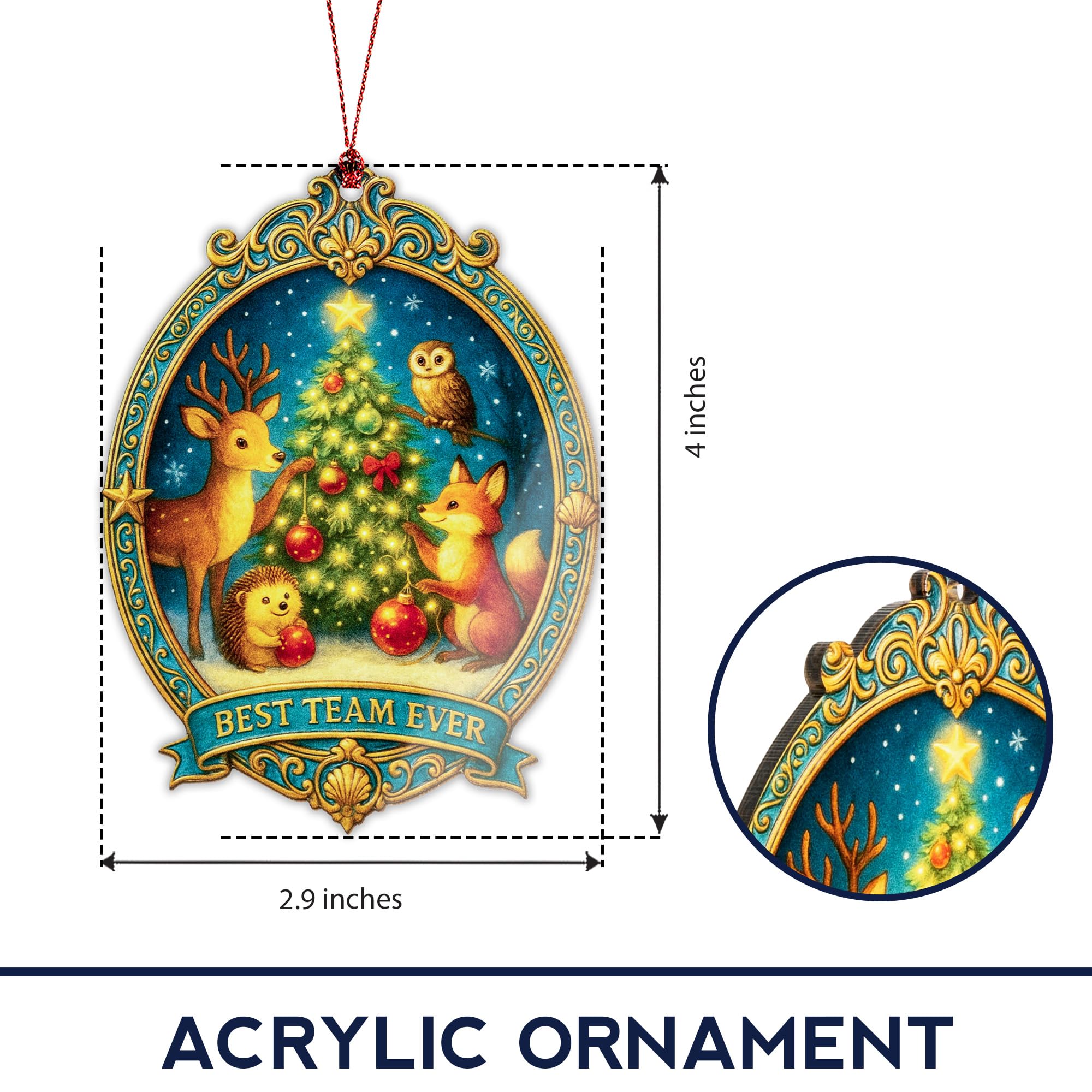 Vintage Christmas Ornament designed for festive holiday display