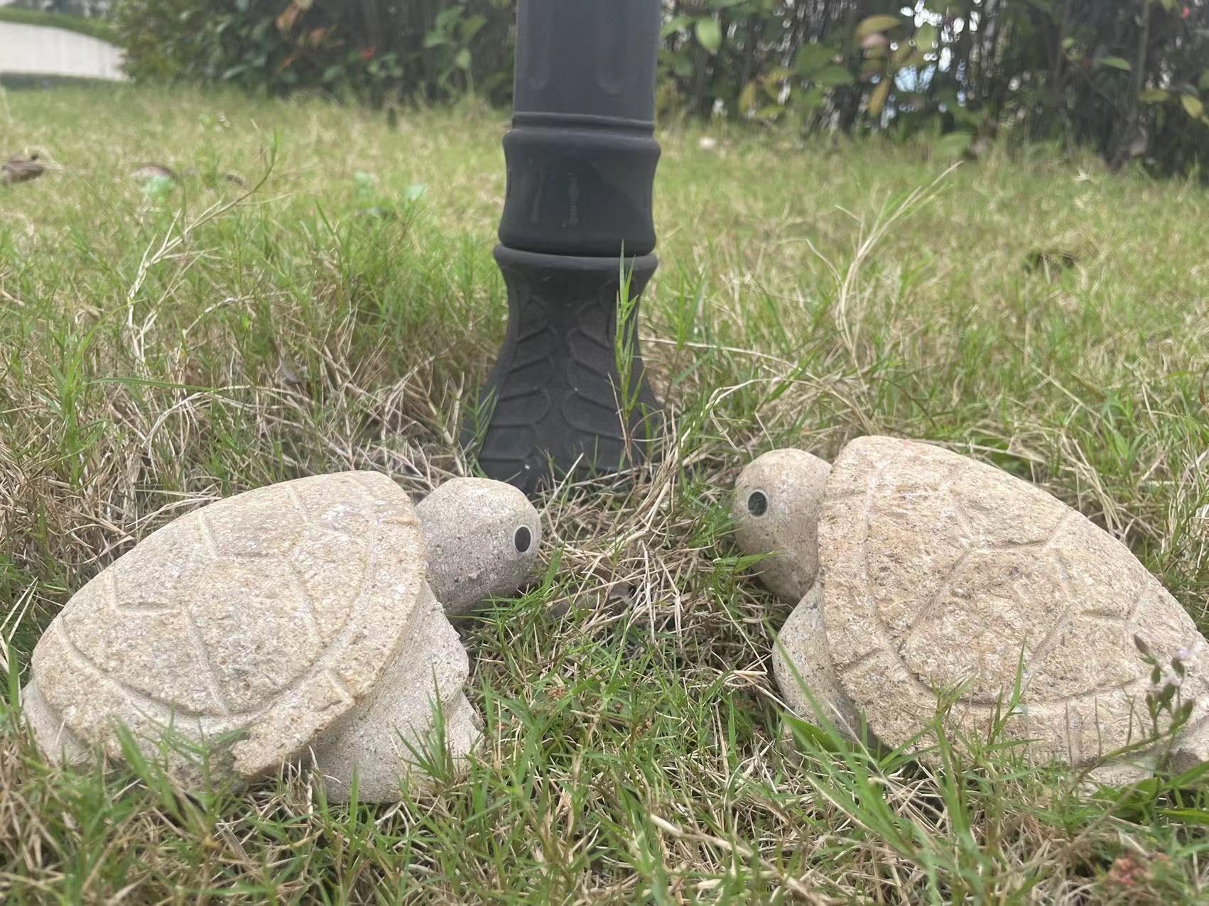 Vintage decoration stone turtle statue for shelf or mantel