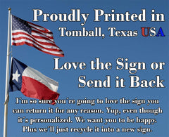 Vintage metal sign 12x18 inches epoxy ink