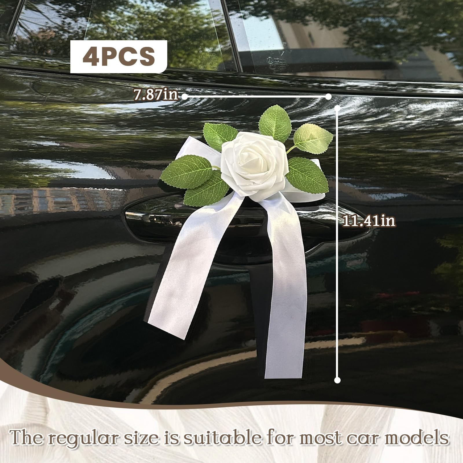 Bridal shower or wedding car decoration kit