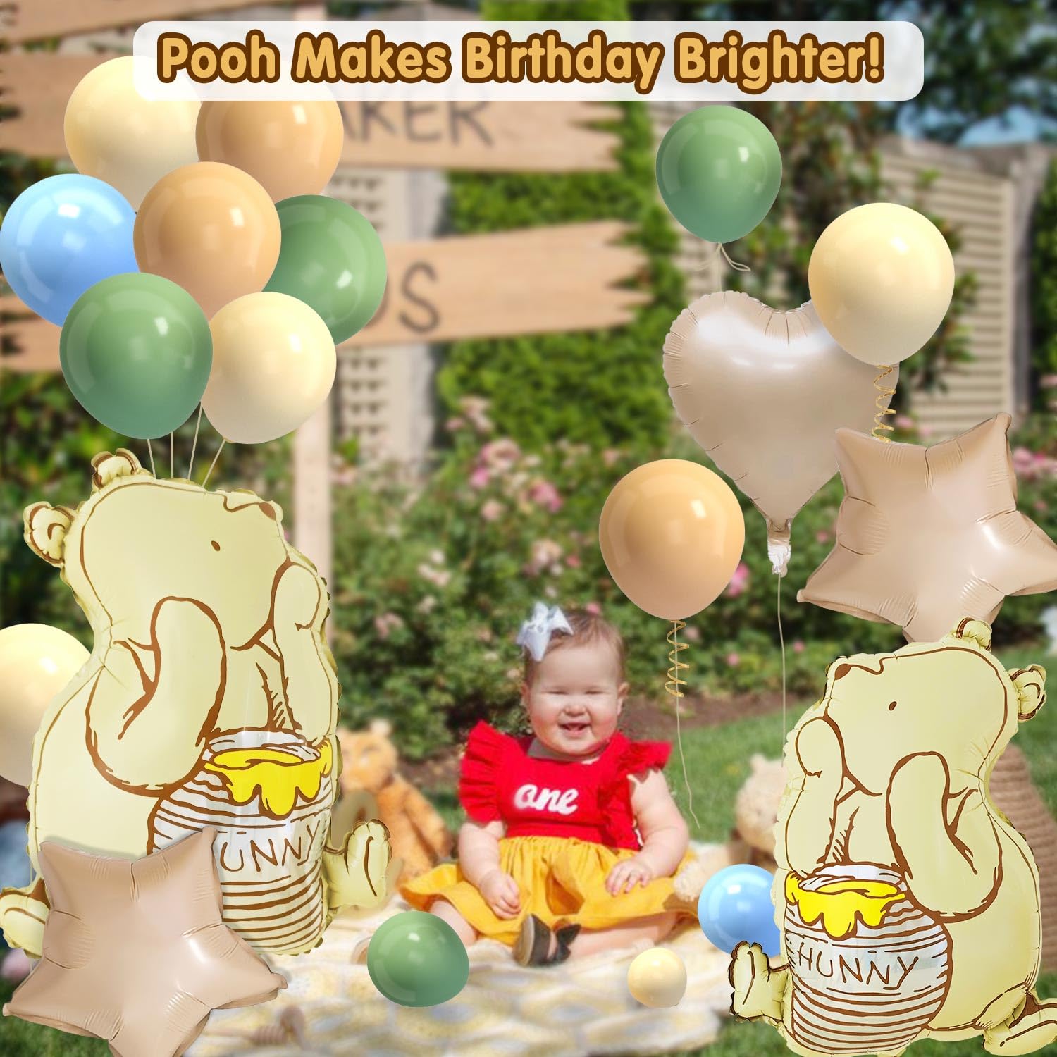 Vintage Pooh/Winnie decor element suitable for birthday