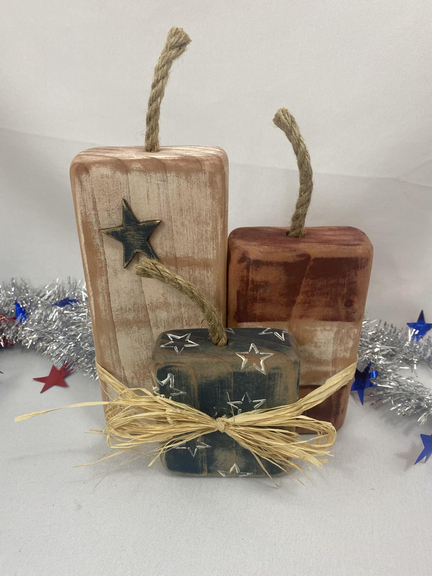 Handmade in the USA rustic decor firecrackers