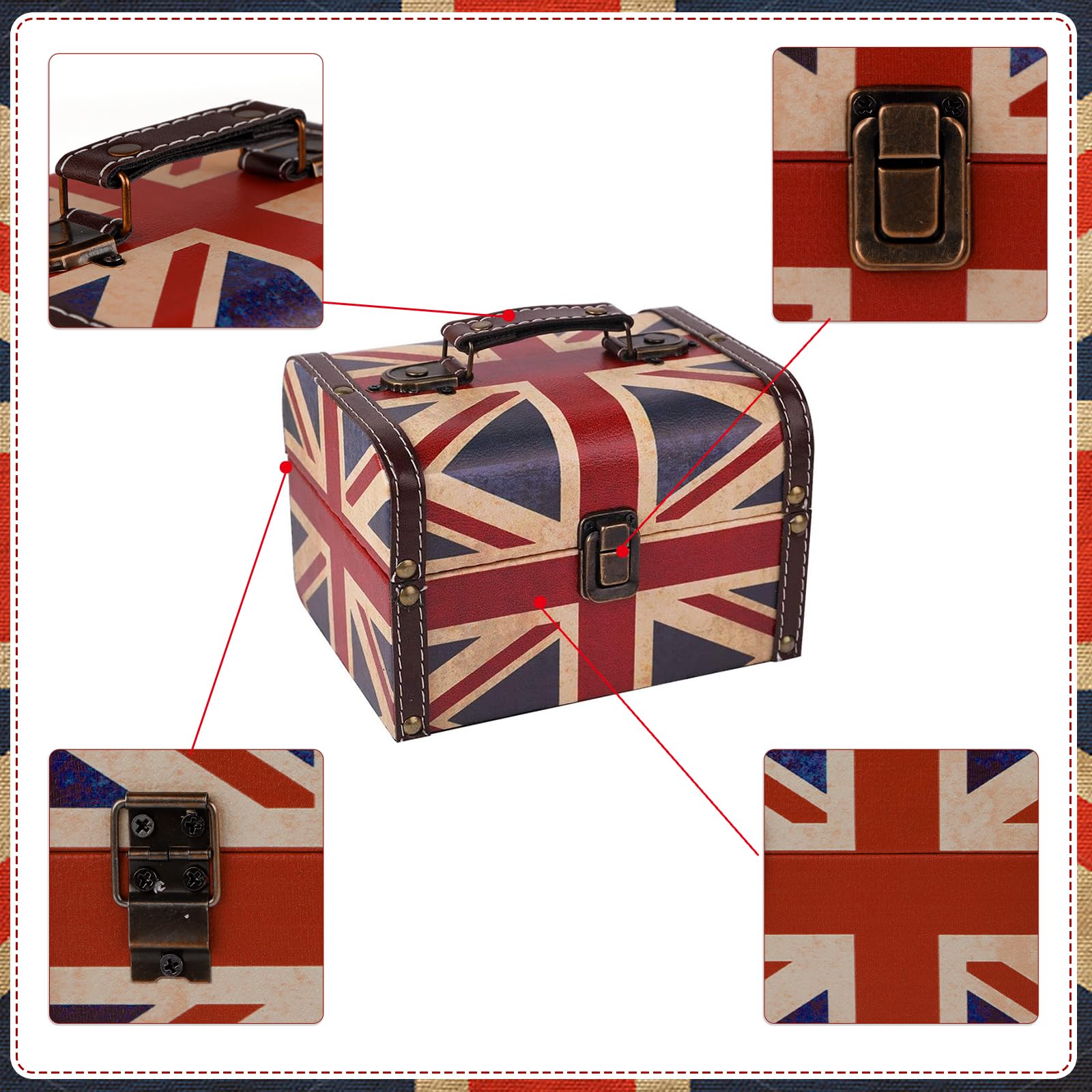 Keepsake storage box for jewelry makeup keys and trinkets