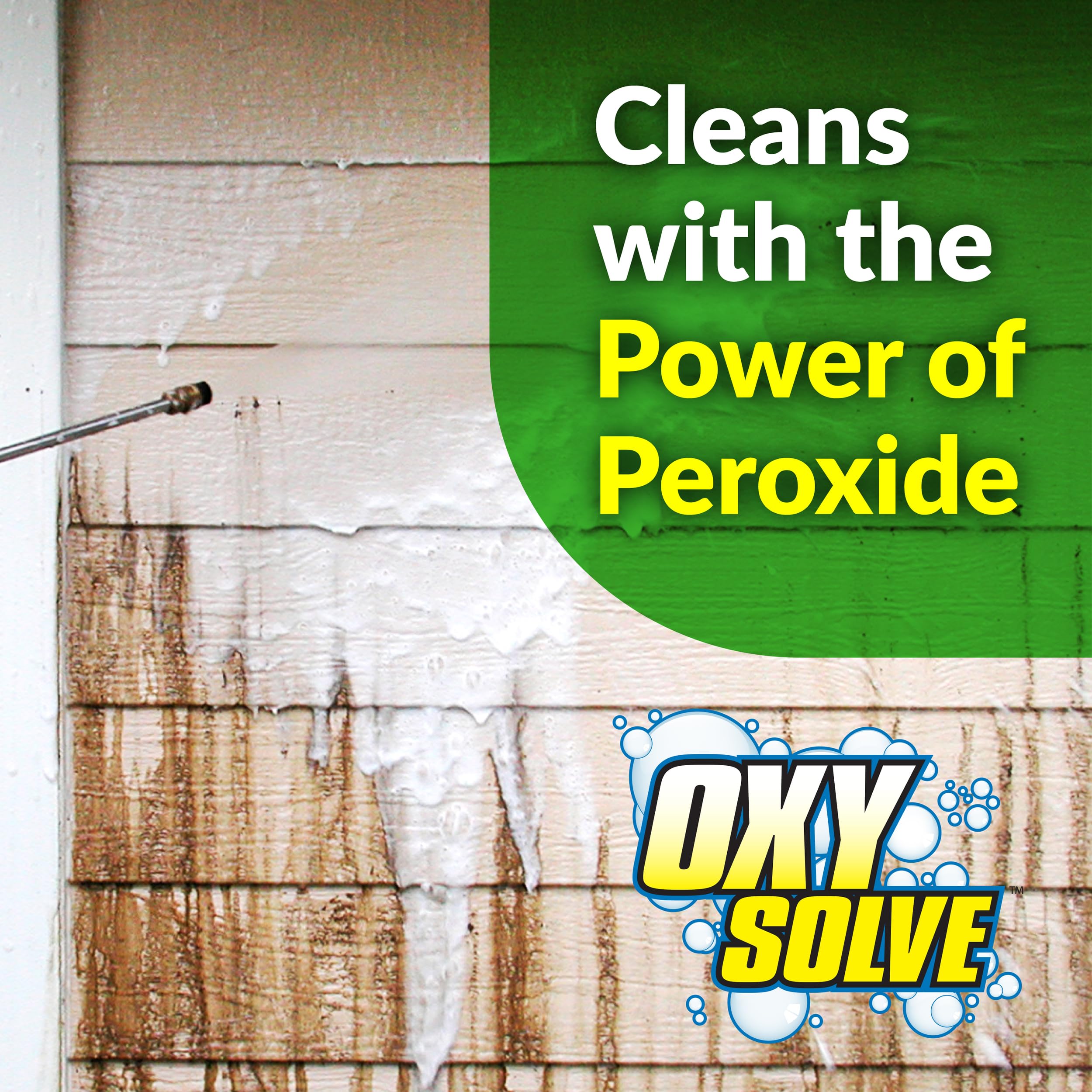 Mold mildew stain remover for exterior surfaces
