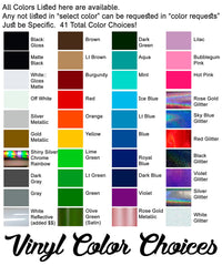 Premium outdoor calendared vinyl decal ready to apply