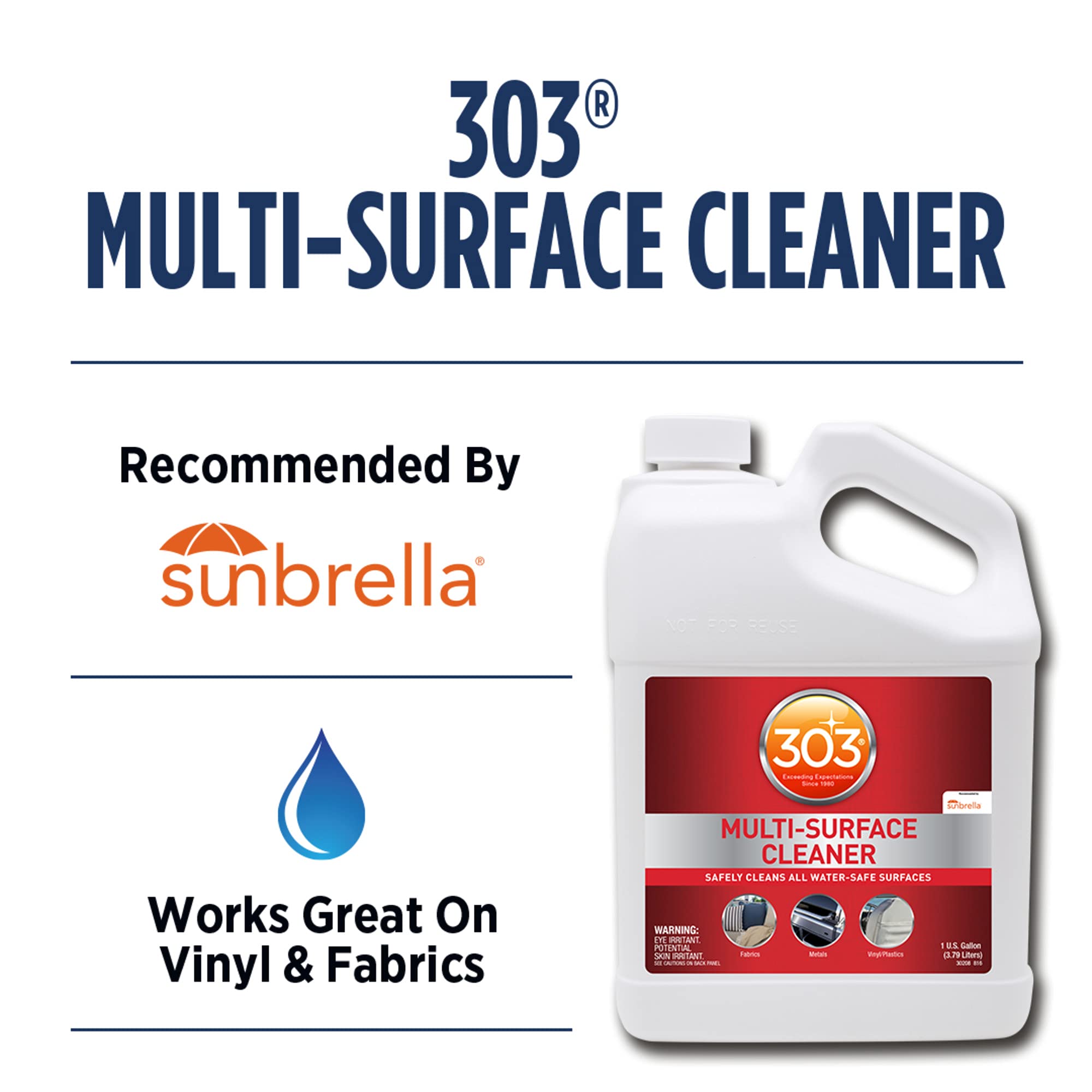 Vinyl fabric plastic cleaner label
