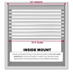 Hardware and instructions included for mounting