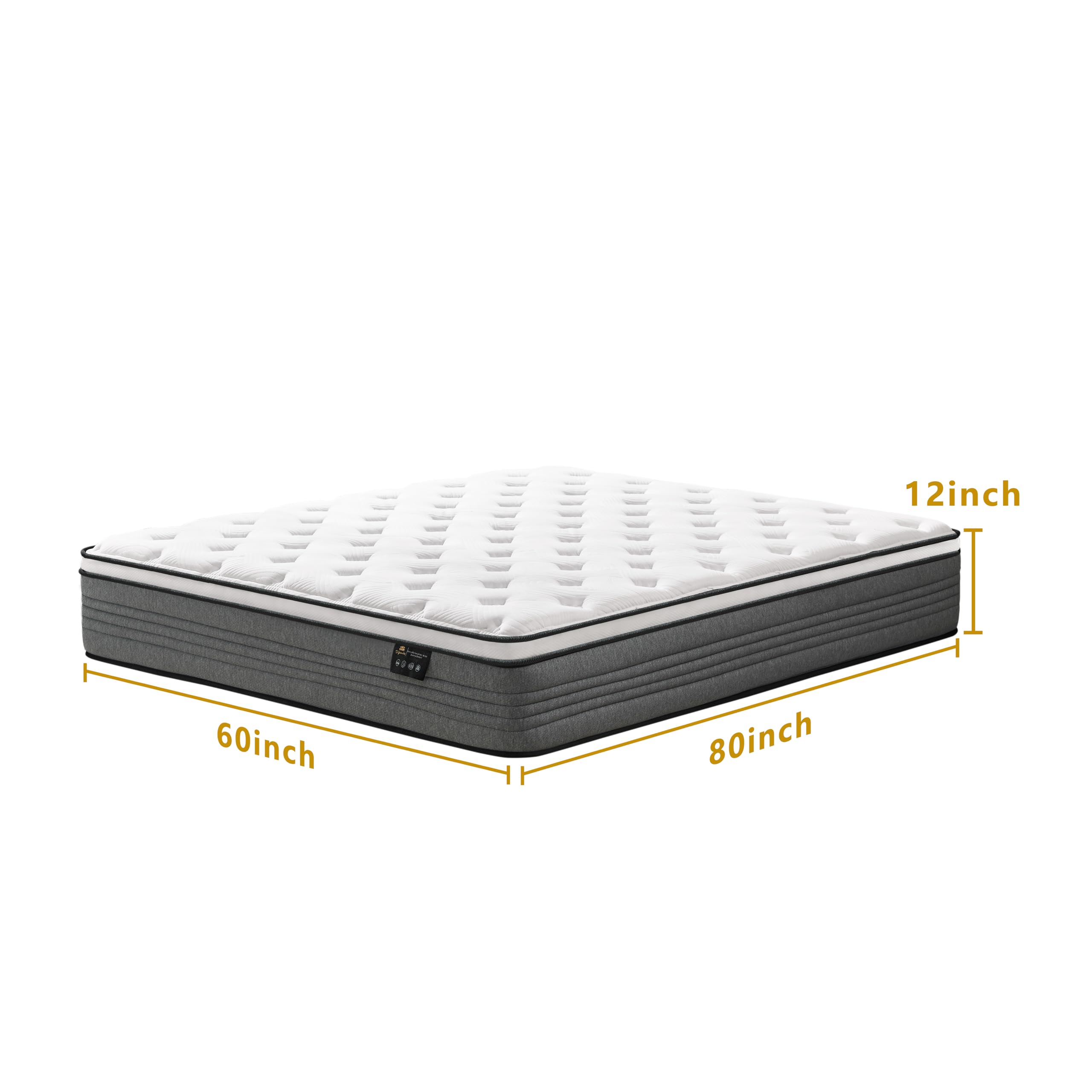 Gel memory foam contours Vipcute Queen Mattress for personalized support
