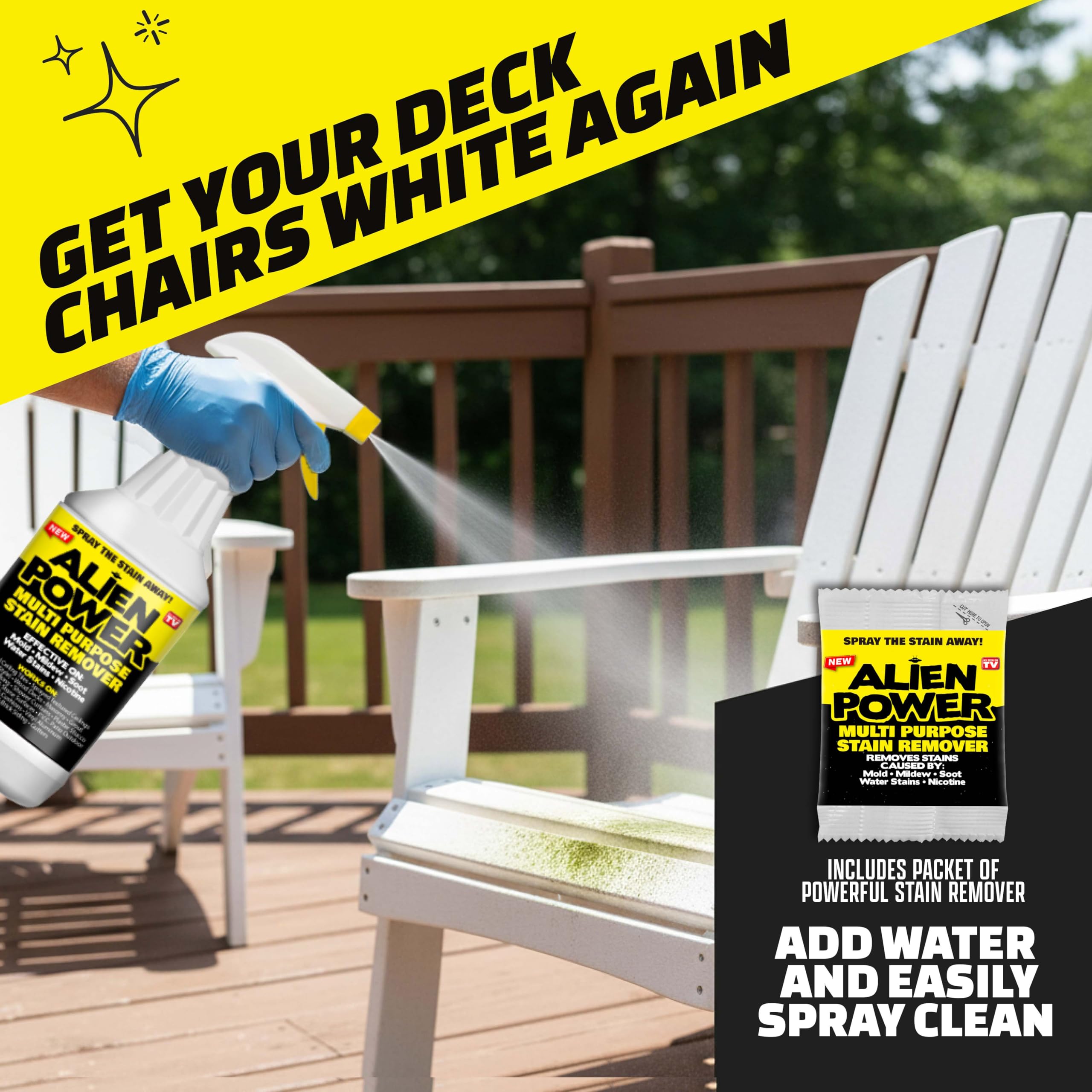Mix and spray cleaning format for quick use