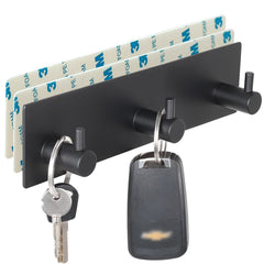VIRFIN key holder wall mount with adhesive tapes black