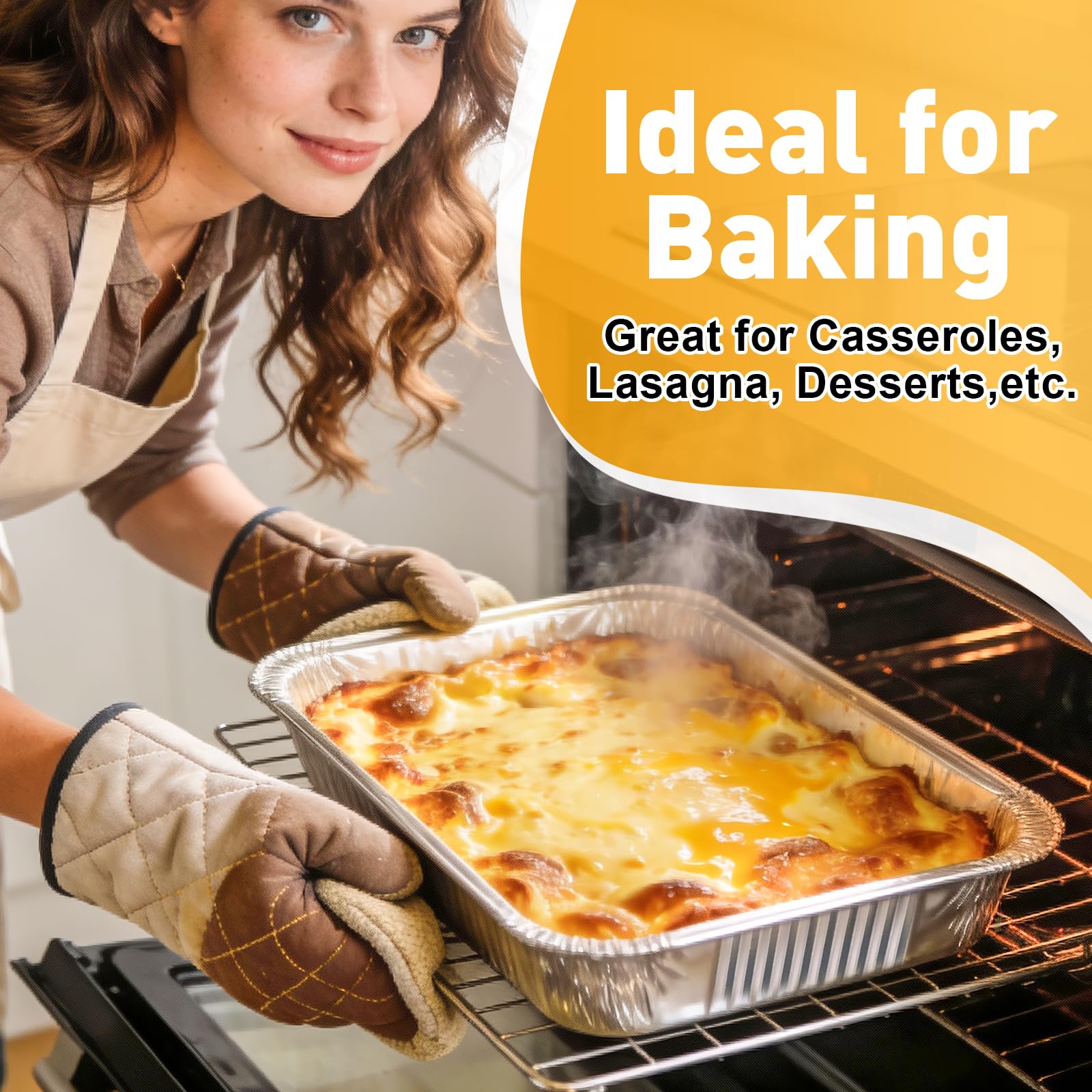 Bulk dinner prep and catering foil pan
