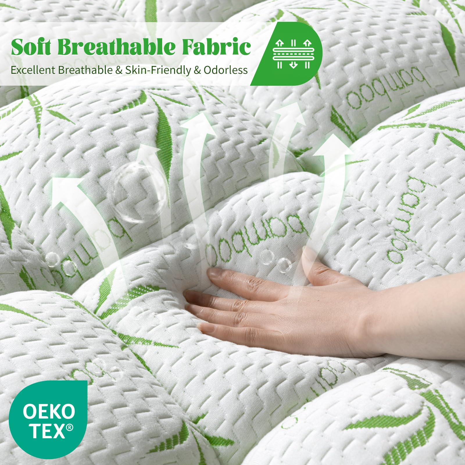 viscose from bambu cooling mattress topper