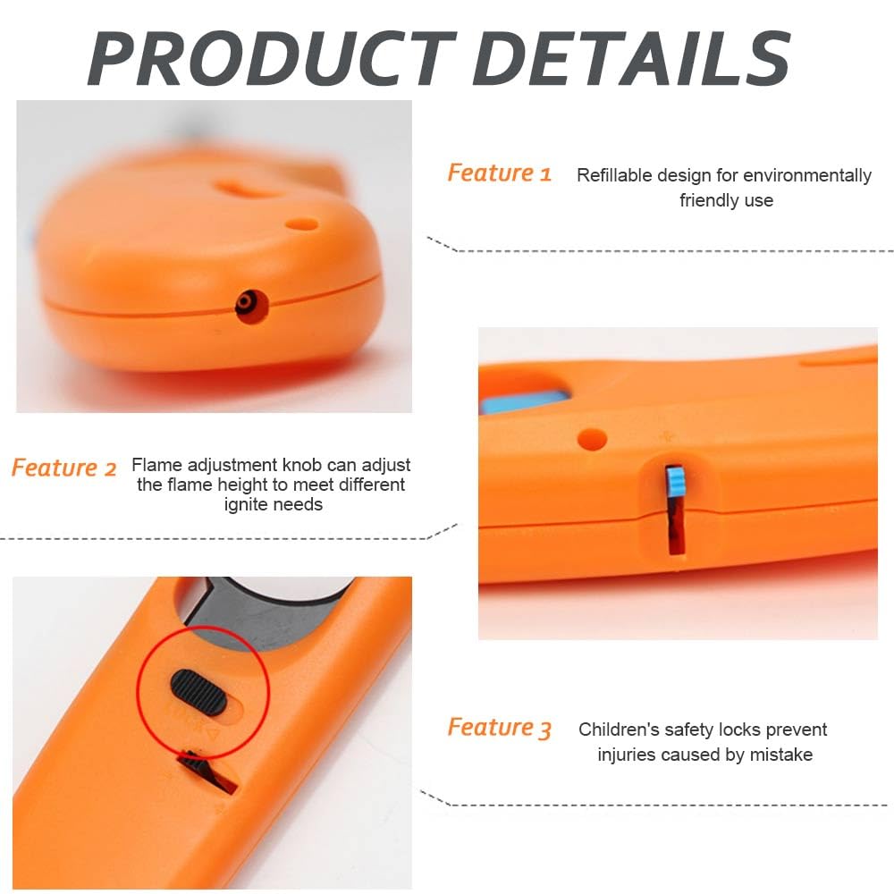 Lighter with built in safety features for everyday use