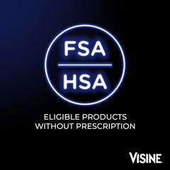 Dry eye relief on the go Visine eye drops 0.5 oz packaging