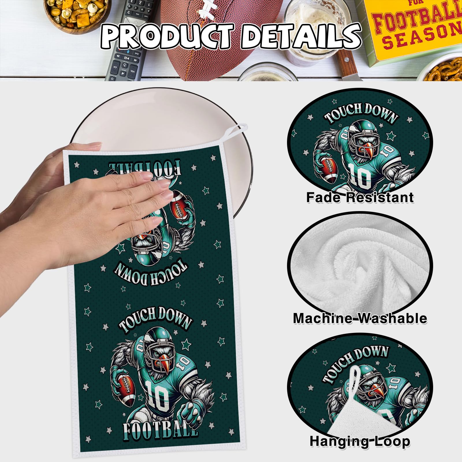 Kitchen towels for dishwashing and countertop cleaning