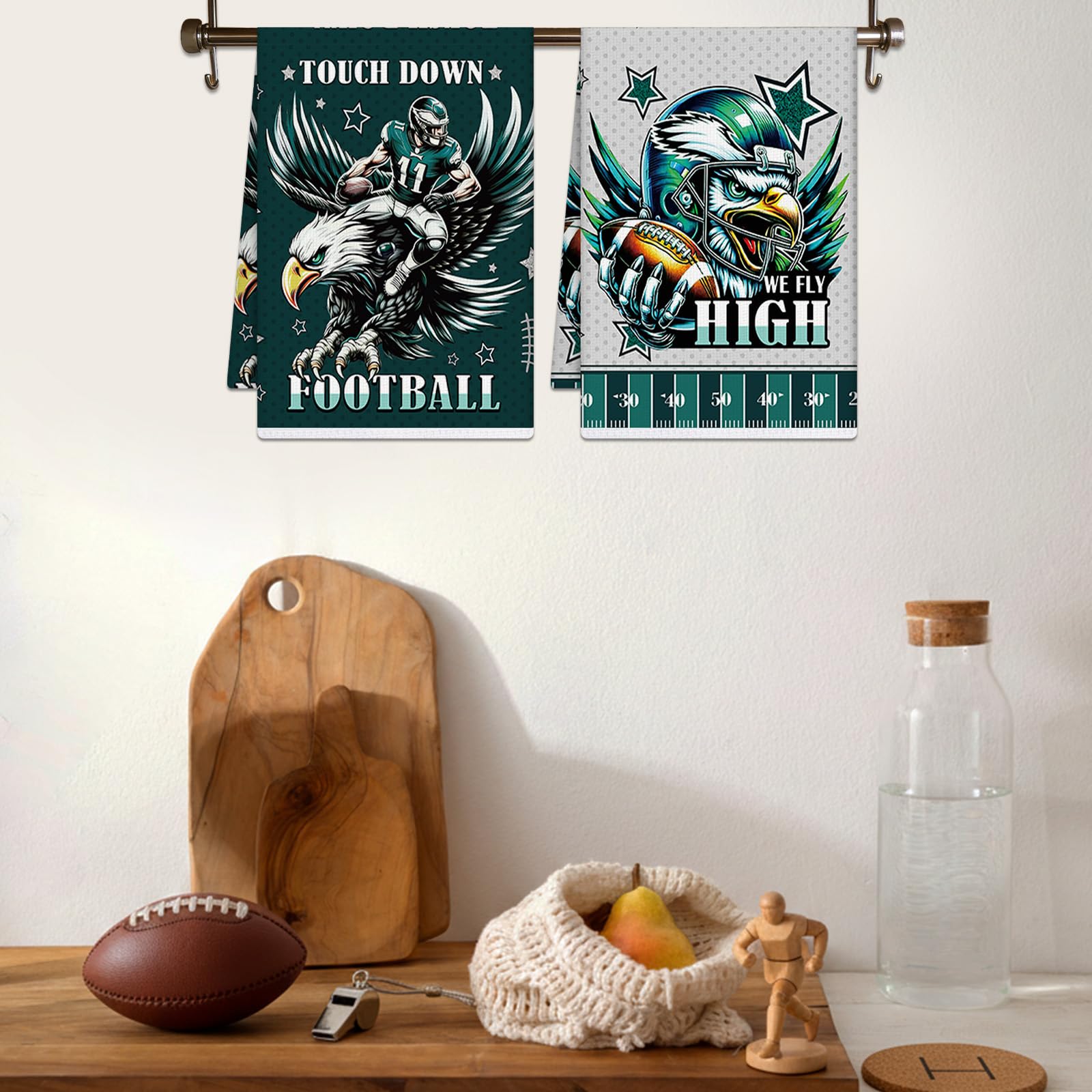 Eagle Football Kitchen Towels microfiber 23.4 x 15.7 inches