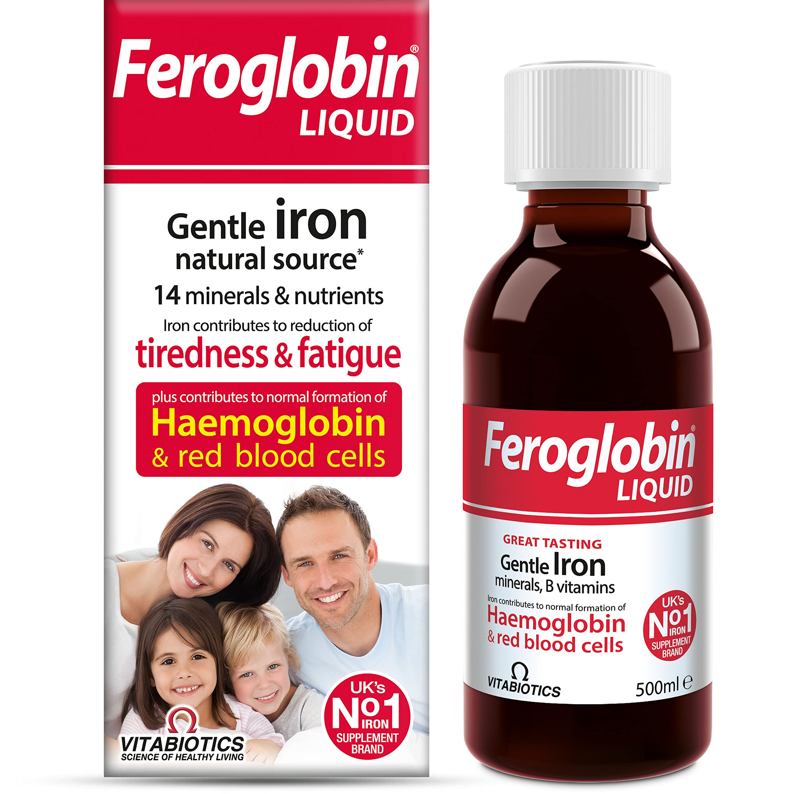 Vitabiotics Feroglobin Liquid 500ml bottle
