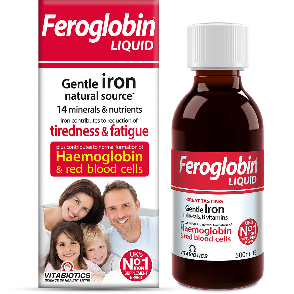 Vitabiotics Feroglobin Liquid 500ml bottle