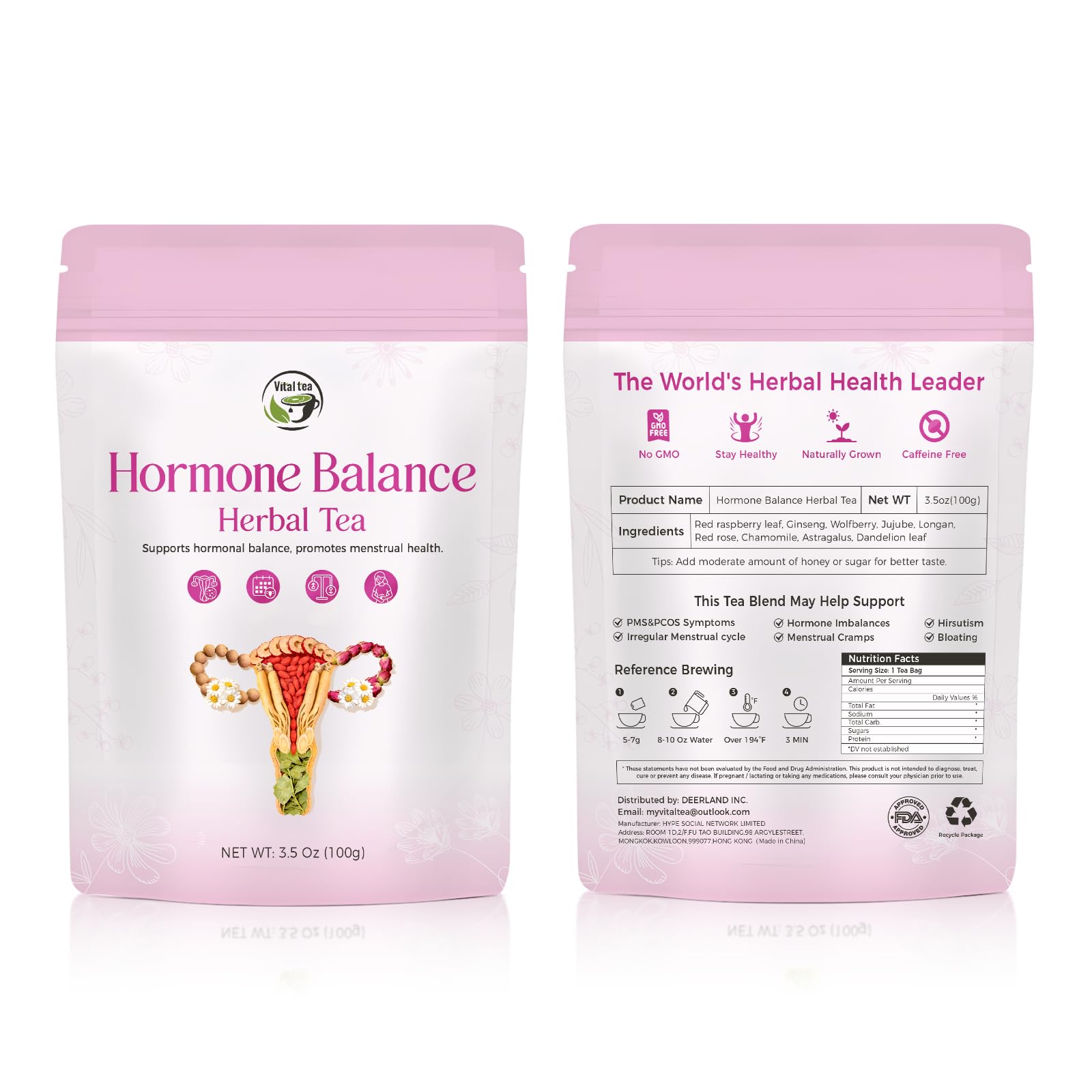 Vital Tea Hormone Balance Tea for Women 15 tea bags pack