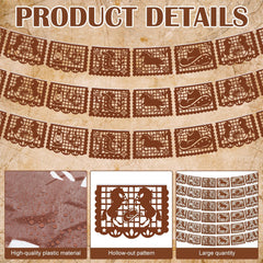 Total length 36 m banner set for western party decor