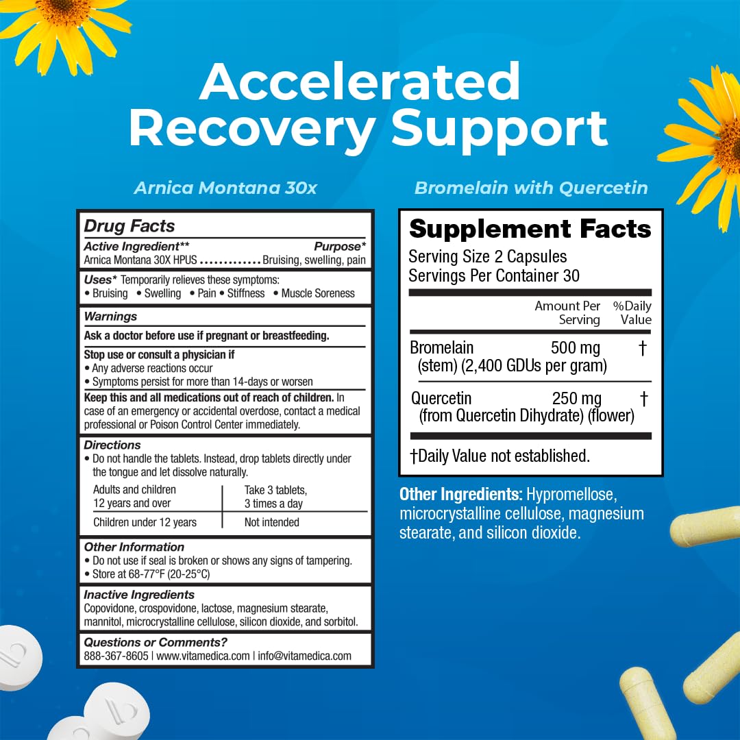 vitamedica bromelain quercetin capsules bottle
