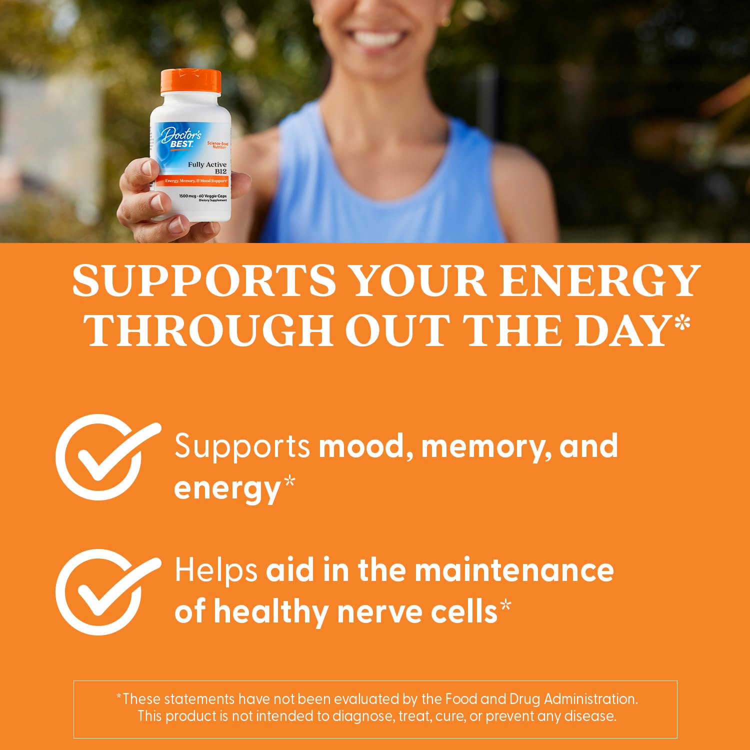 Non-GMO vegan gluten free soy free B12 supplement packaging