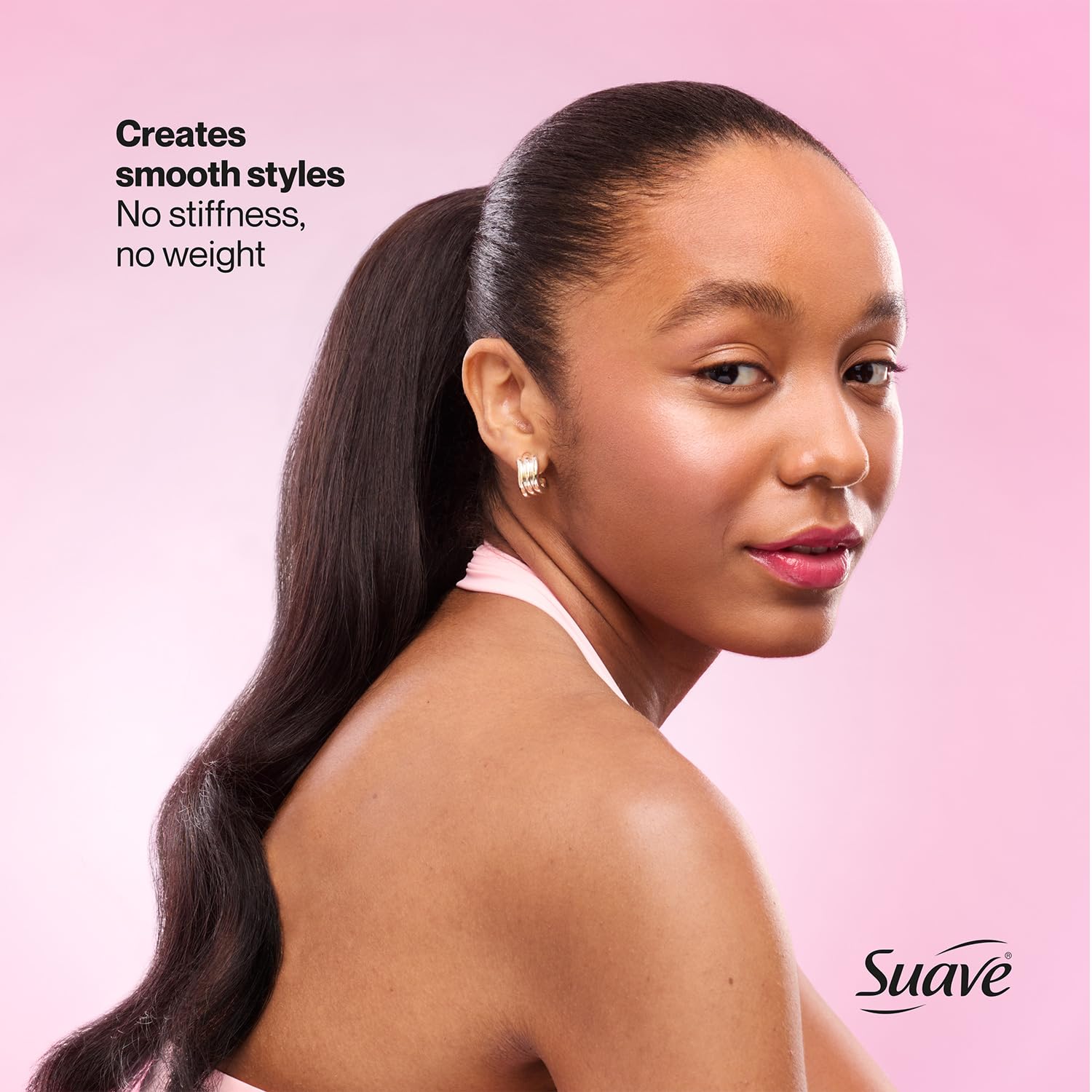 Cruelty-free Suave hairspray packaging