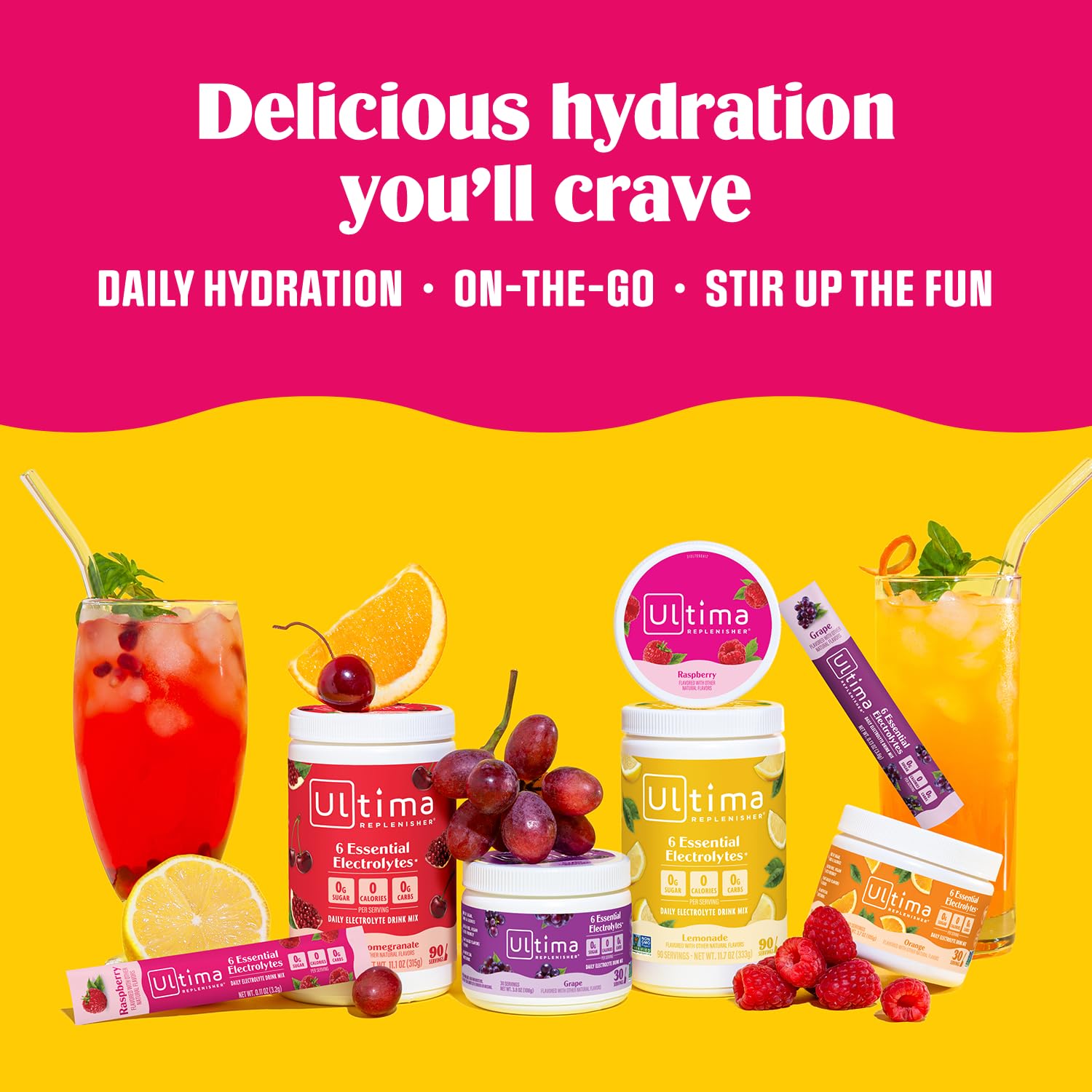 Vitamin C and zinc included in electrolyte powder blend
