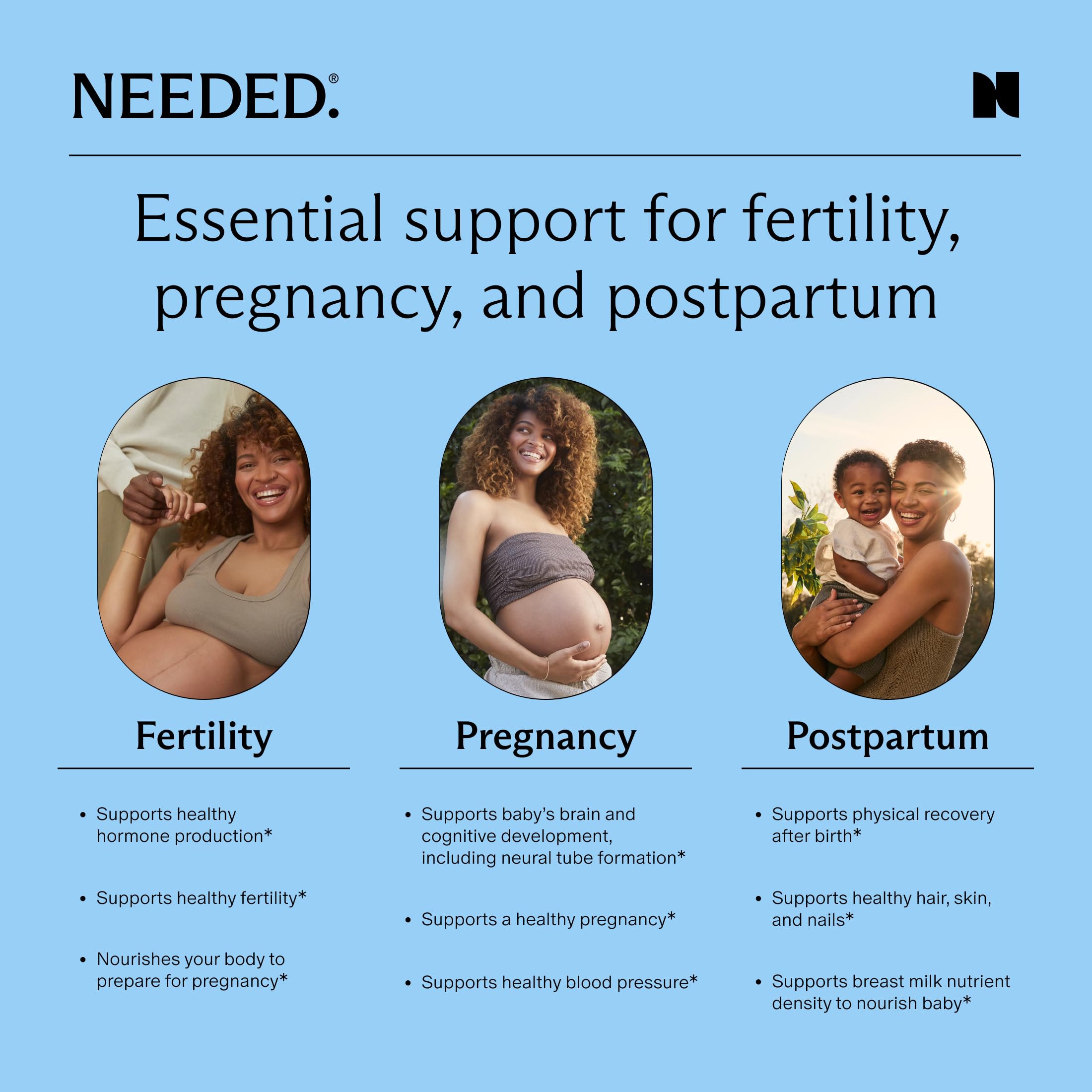 Three capsules daily usage guidance for Needed prenatal