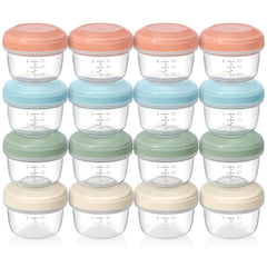 vitever 16-pack 4 oz containers with lids front view