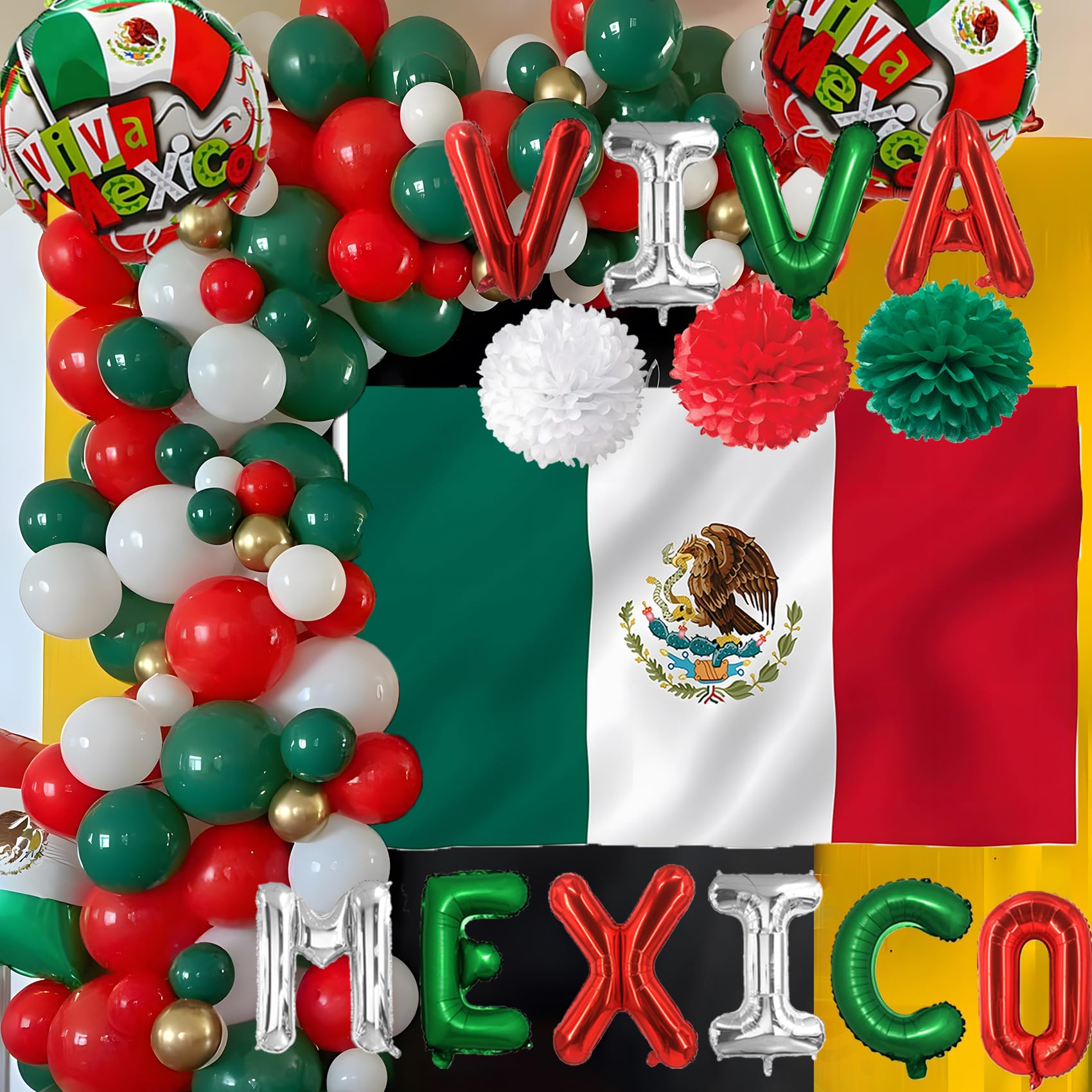 VIVA MEXICO balloons included in the package for celebration
