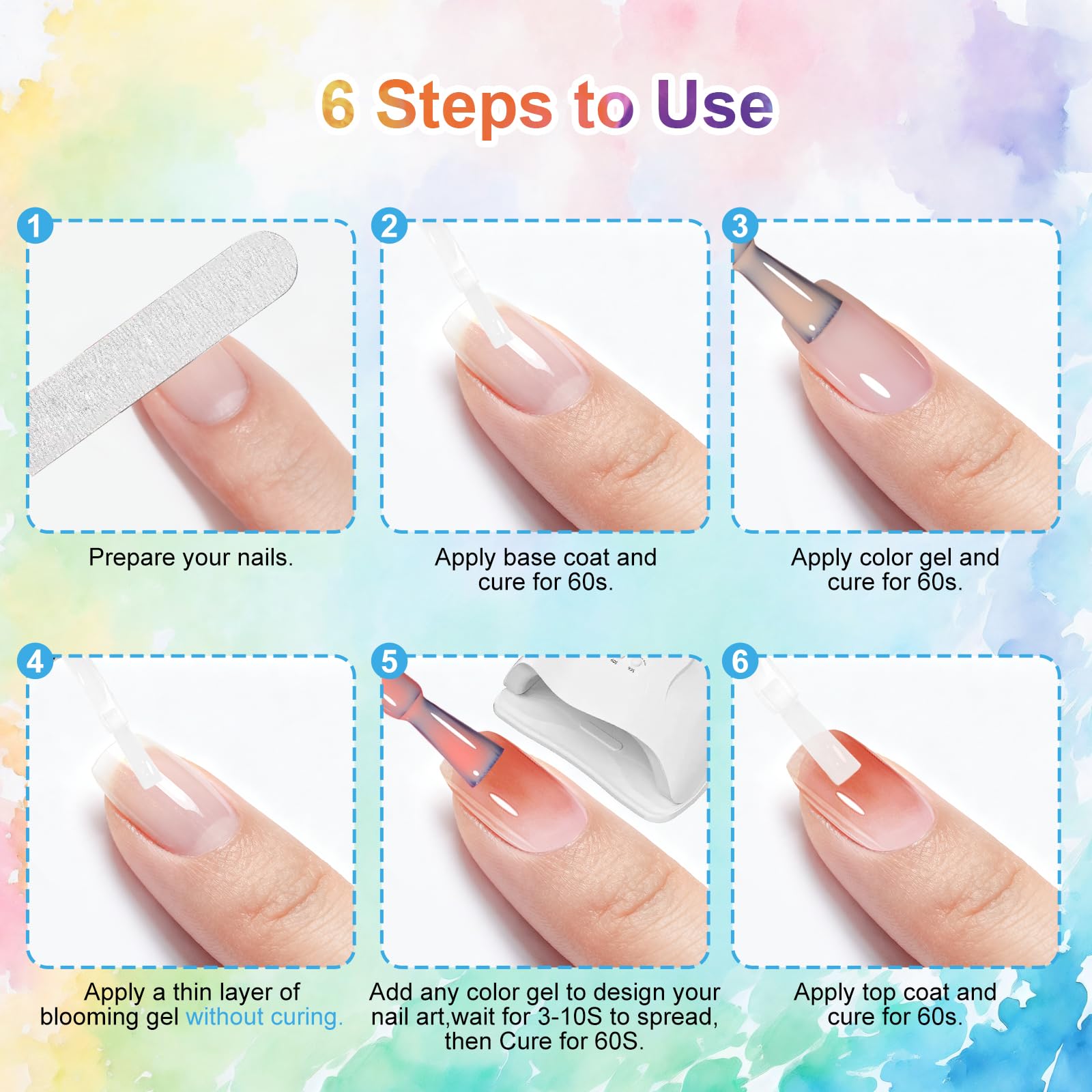 Professional blooming gel packaging 15ml for nail art