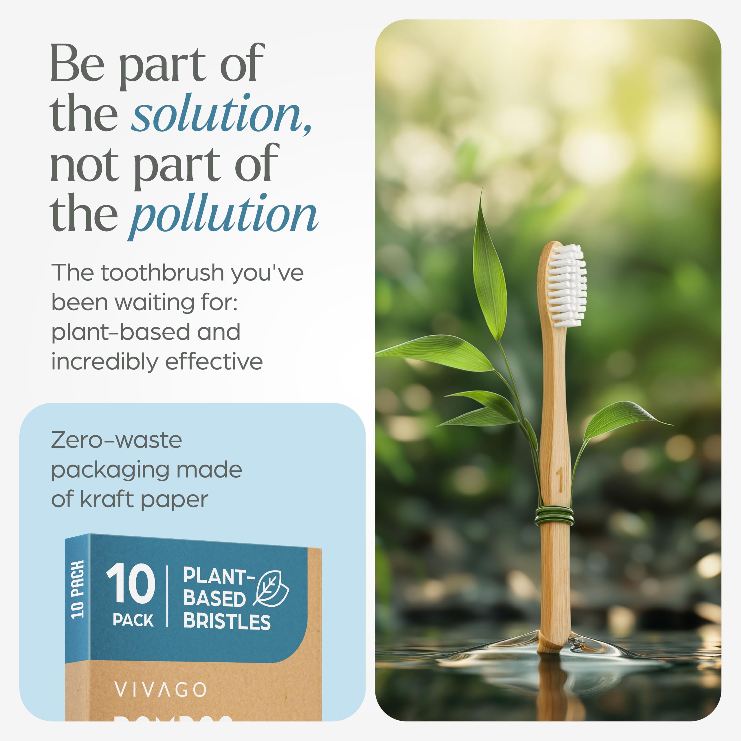 Ergonomic bamboo handle design for comfortable brushing